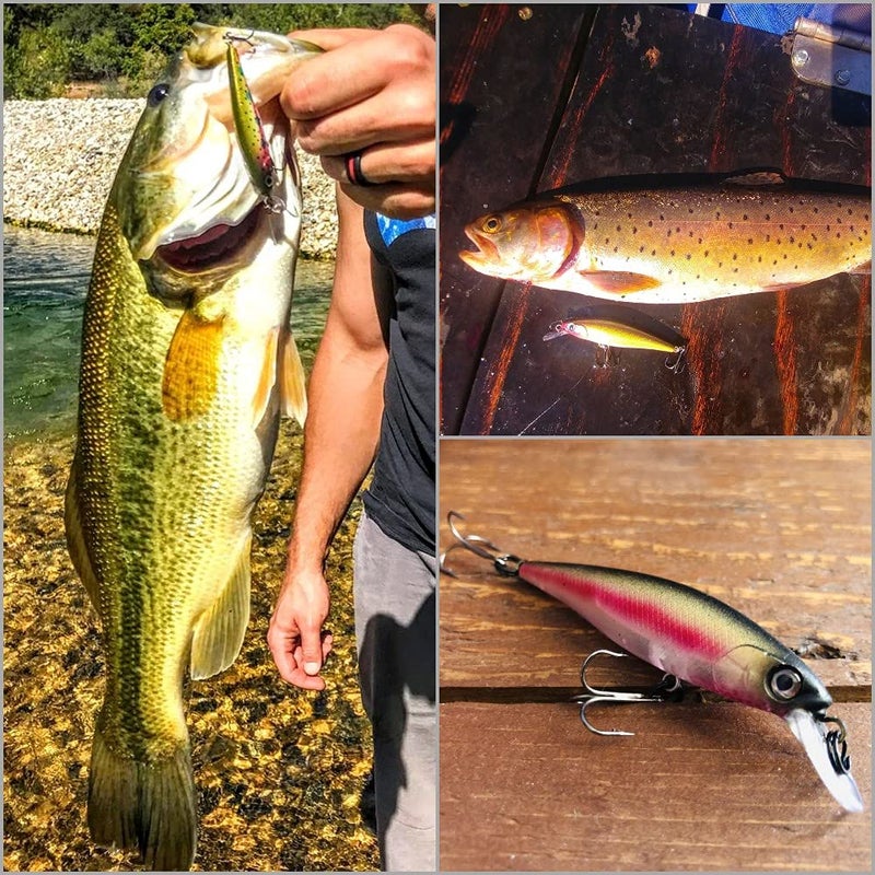 wLure 10 Blank Unpainted Minnow Crankbait Topwater Lipless Jerkbait Fishing Lures V3 (UPM762P10) - Image 5
